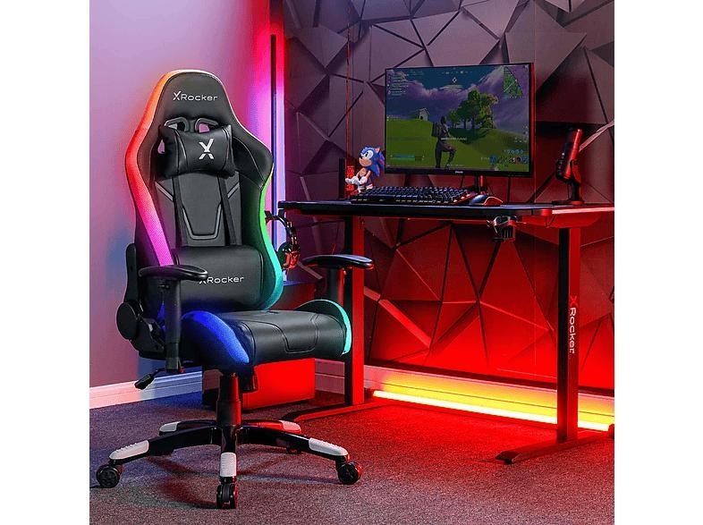 Gamingstuhl „AGILITY COMPACT RGB ESPORTS“ ca. 55x113x62,5 cm XROCKET Angebot bei Mömax