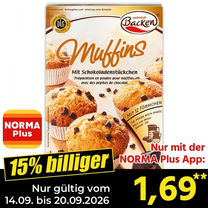 Kuchenbackmischung 310 g oder 405 g Backen Angebot bei Norma
