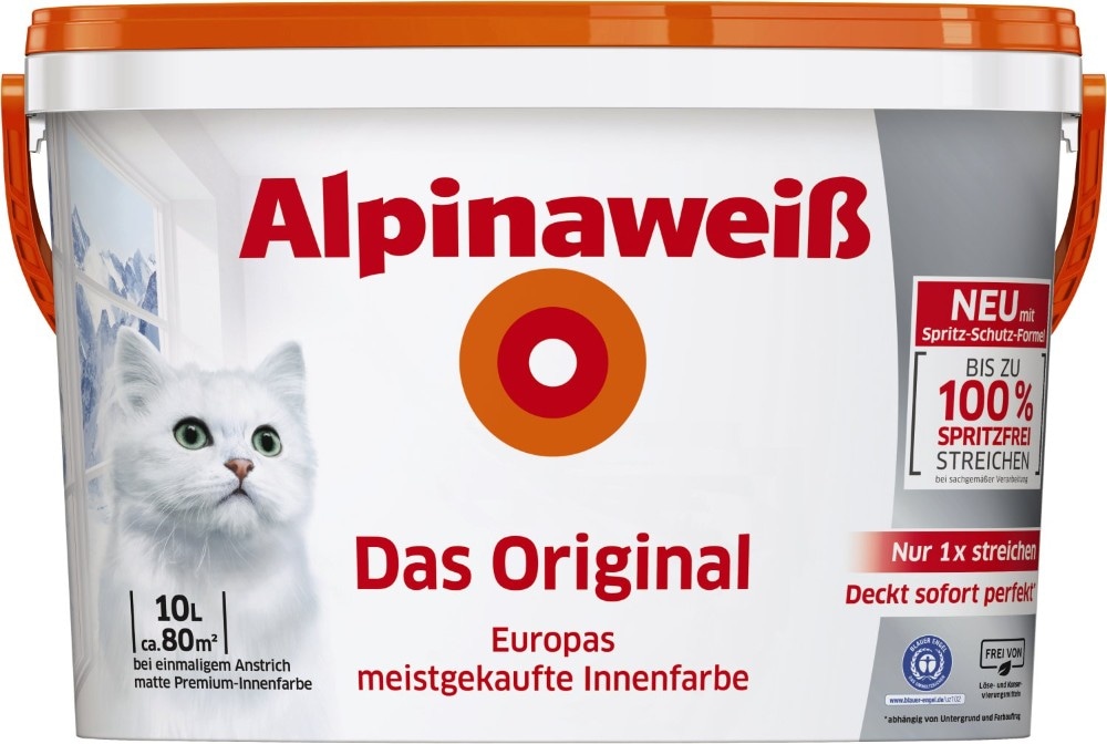 Das Original 10 l Alpinaweiß Angebot bei Bauhaus