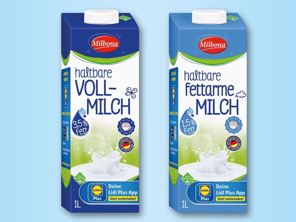 Milbona H-Milch 1 l Angebot bei Lidl