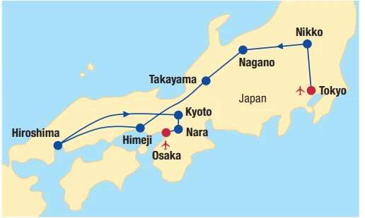 JAPAN Rundreise von Tokio nach Osaka 10 Nächte Angebot bei Billa Reisen