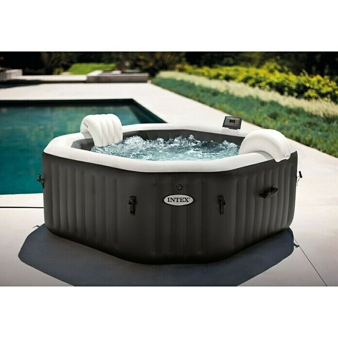 Pure Spa Mobil-Whirlpool 79 OCTAGON BUBBLE JET 795 l INTEX Angebot bei Bauhaus