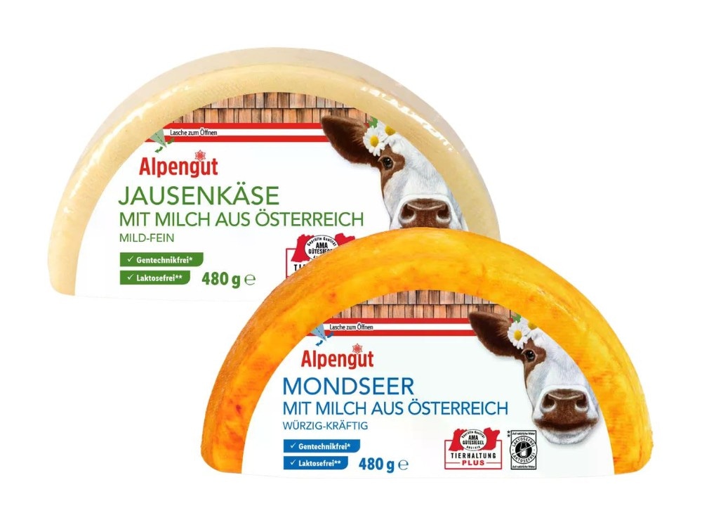 Alpengut Mondseer oder Jausenkäse 480 g Angebot bei Lidl