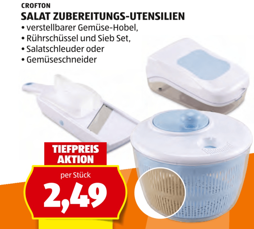 Crofton Salat Zubereitungs-Utensilien Angebot bei Hofer