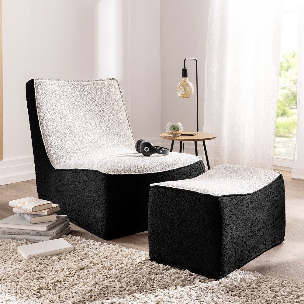 BETTER HOME Tatami-Sessel mit Hocker 2tlg. Angebot bei Norma