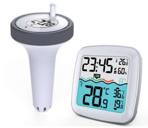 Funk-Poolthermometer mit Uhr Bestway Angebot bei Zgonc