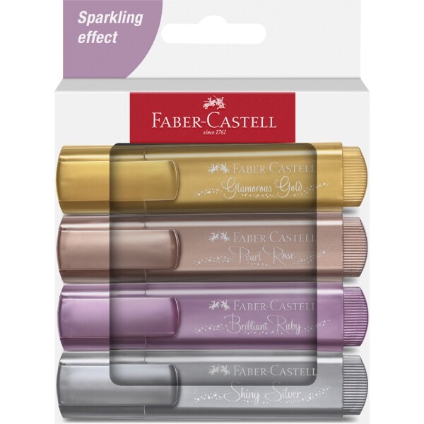 Faber-Castell Textmarker Metallic 4er Packung Angebot bei Müller