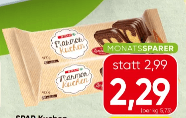 SPAR Kuchen 400 g Angebot bei Spar