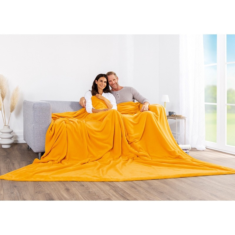 XXL-Mikrofaser-Flauschdecke ca. 220 x 240 cm bella casa Angebot bei Norma