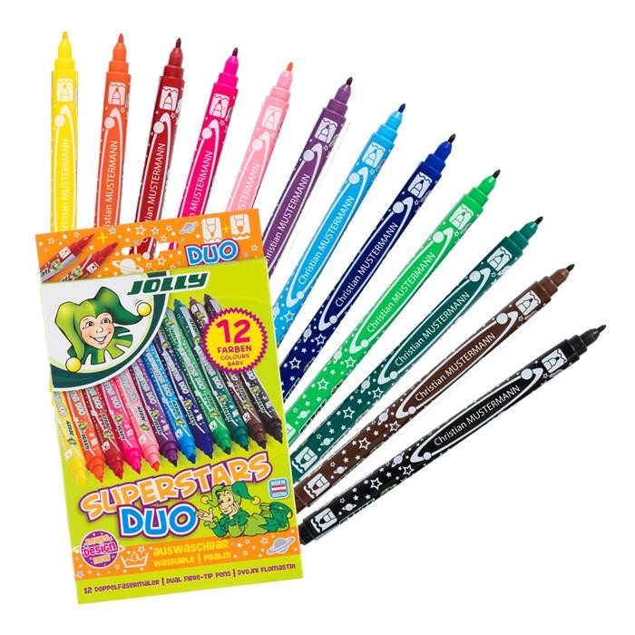 JOLLY Superstars DUO Fasermaler 12er-Etui Angebot bei Maximarkt