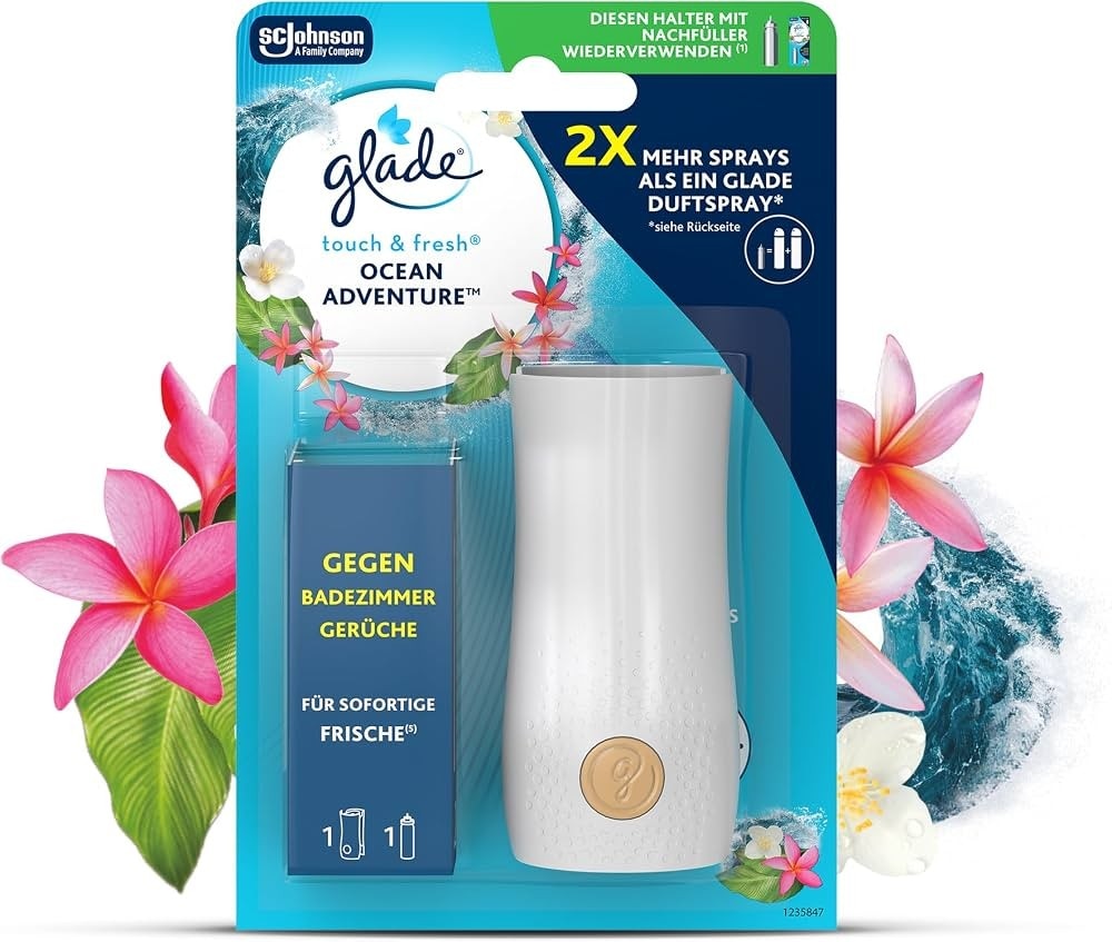 Glade touch & fresh Lufterfrischer inklusive Duftspray Ocean Adventure Spender inkl. je 10 ml Nachfüller Angebot bei Norma