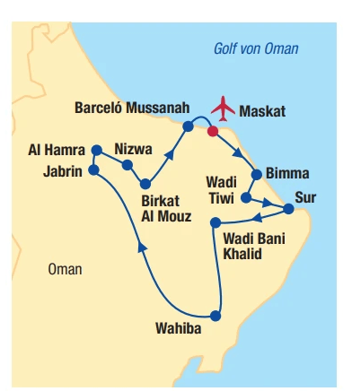 OMAN - Kultur, Wüste und Meer 8 Nächte Angebot bei Billa Reisen