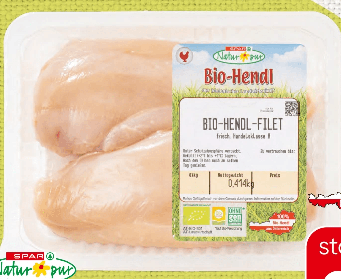 Bio-Hendl-Filet aus Freilandhaltung per kg SPAR Natur*pur Angebot bei Spar