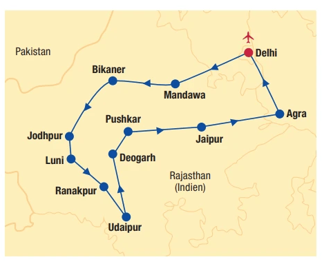 INDIEN - Magisches Rajasthan & Taj Mahal 13 Nächte Angebot bei Billa Reisen