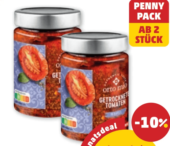 Getrocknete Tomaten 280 g Orto Mio Angebot bei Penny