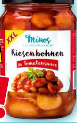 Riesenbohnen/Kichererbsen XXL 700 g Minos Angebot bei Norma