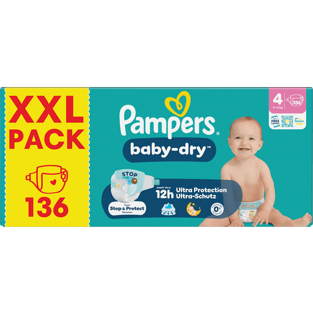 Pampers Baby-Dry od. Premium Protection XXL Pack Windeln od. Pants 78-136 Stück Angebot bei Bipa