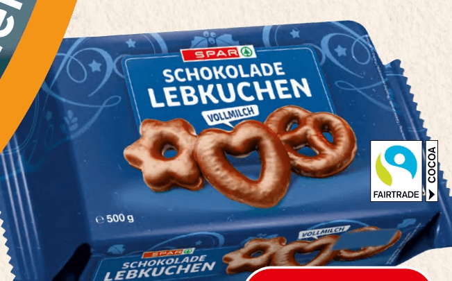 gemischte Schokolade Lebkuchen 500 g Spar Angebot bei Spar
