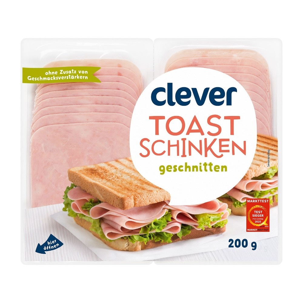 clever Toastschinken geschnitten 200 g Angebot bei Adeg