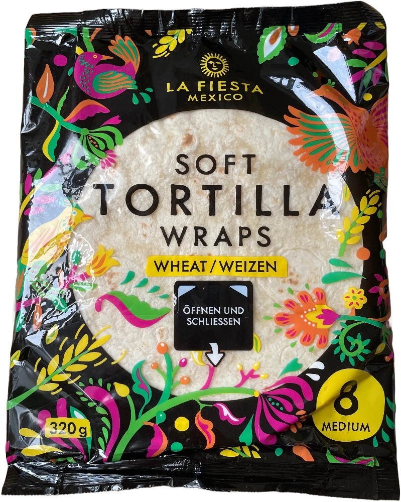 La Fiesta Mexico Soft Tortilla Wraps Weizen XXL 6 Stück, 468-g-Packung Angebot bei Interspar