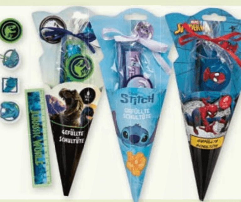 Mini-Schultüte 6-teilig Angebot bei Maximarkt