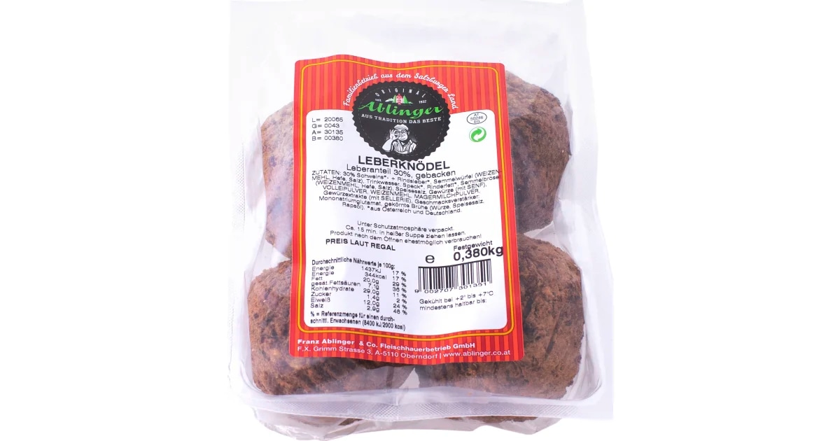 Leberknödel 4 Stück, je 380 g Ablinger Angebot bei Norma