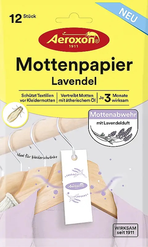 Mottenpapier Lavendel 12 Stück Aeroxon Angebot bei Norma