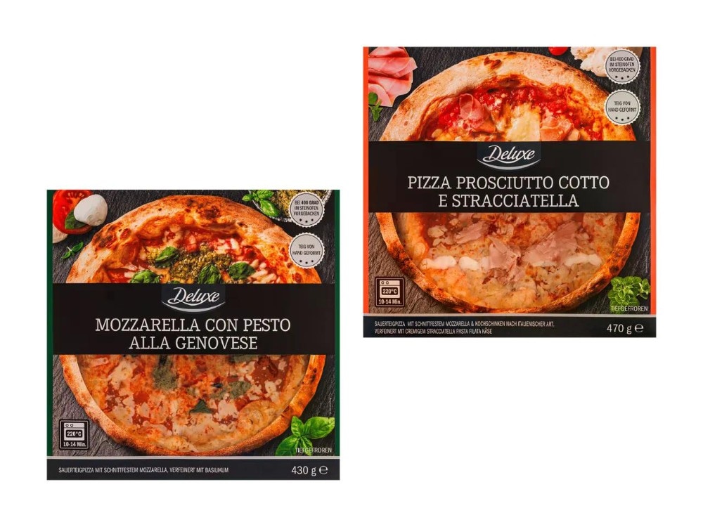 Premium Pizza Mozzarella con Pesto Alla Genovese 430 g Deluxe Angebot bei Lidl