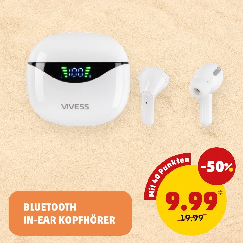 Bluetooth In-Ear Kopfhörer VIVESS Angebot bei Penny