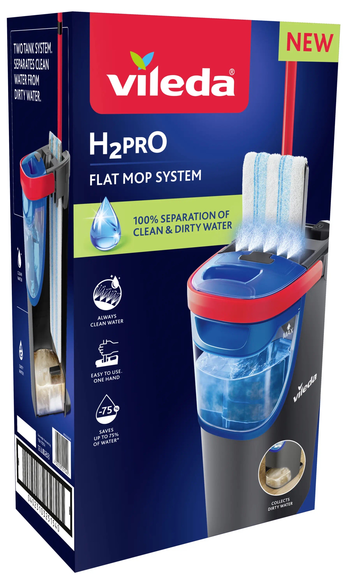 Vileda Bodenwischer-Set "H2PrO" 1,2 Liter Fassungsvermögen Angebot bei Interspar
