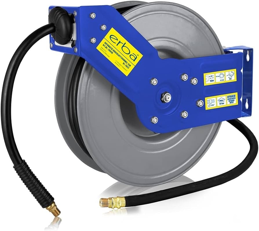 Druckluft-trommel Metall mit Gestell 30 + 1,5 m erba Angebot bei Zgonc