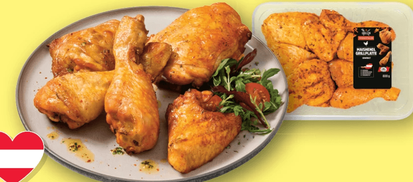 Wiesentaler Frische Maischendl Grillplatte gewürzt 800 g Angebot bei Lidl