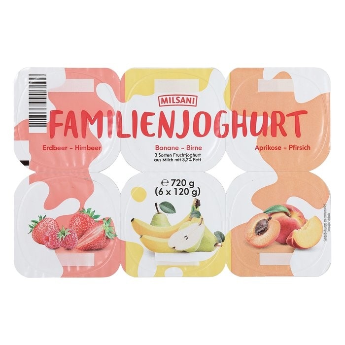 Milsani Familienjoghurt 6 x 120g Angebot bei Hofer