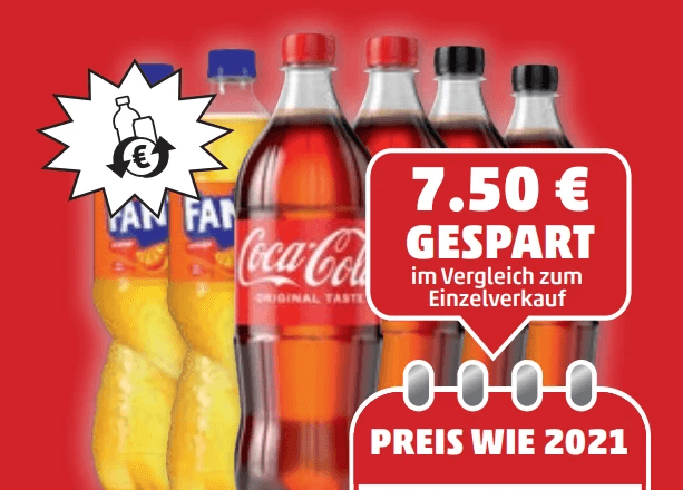 Coca-Cola Original, Zero od. Fanta 1,5 l Angebot bei Penny