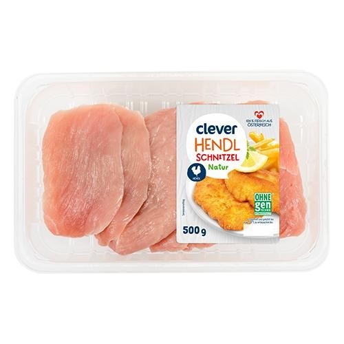 clever Hendschnitzel 500 g Angebot bei Billa