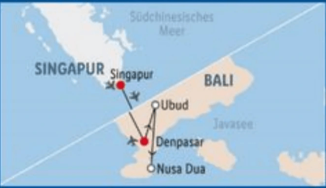 Singapur & Bali Rundreise & Baden 18 Tage Angebot bei Lidl Reisen