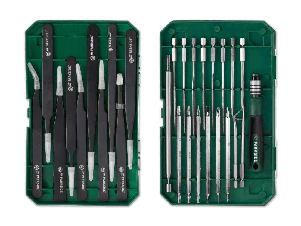 Anti-Statik Pinzetten-Set/Feinmechaniker-Werkzeug PARKSIDE Angebot bei Lidl