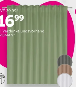 Verdunkelungsvorhang Roman Angebot bei Mömax