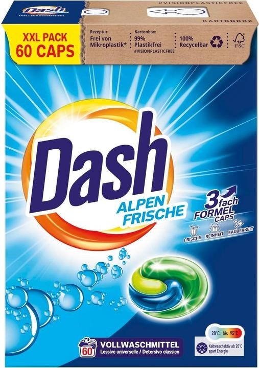 Dash Voll- oder Colorwaschmittel Pulver oder Gel oder Caps 100 Wäschen oder 60 Wäschen Angebot bei Maximarkt