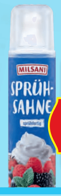 Milsani Sprühsahne 250 ml Angebot bei Hofer