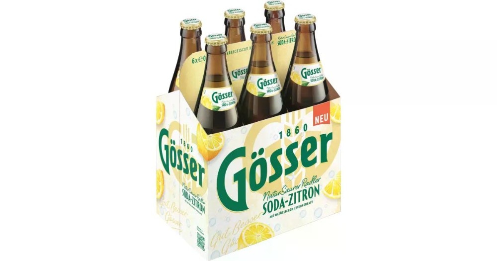 Natur Saurer Radler Soda Zitron 6x0.5 l Gösser Angebot bei Lagerhaus