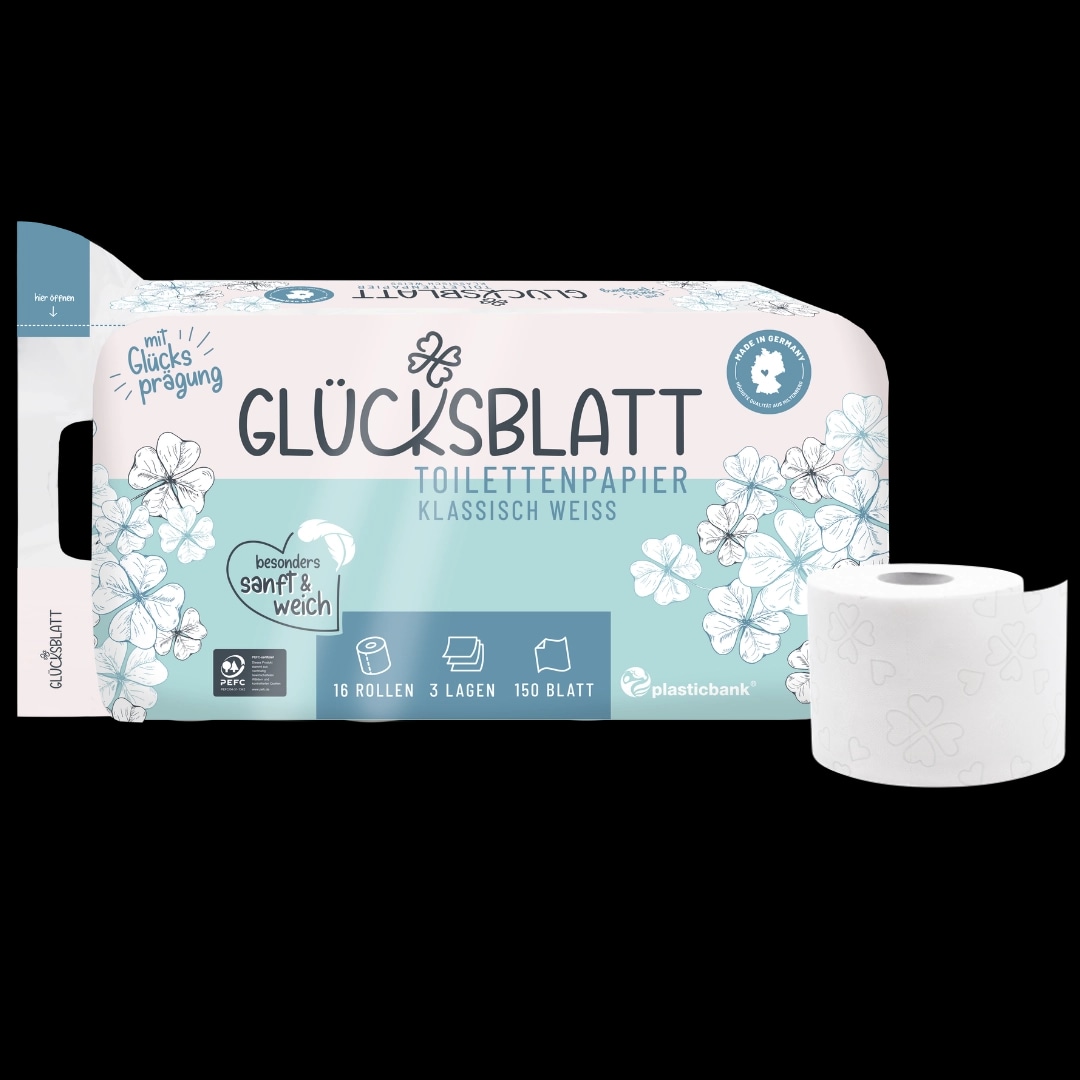 Glücksblatt Toilettenpapier 16 Rollen Angebot bei Penny