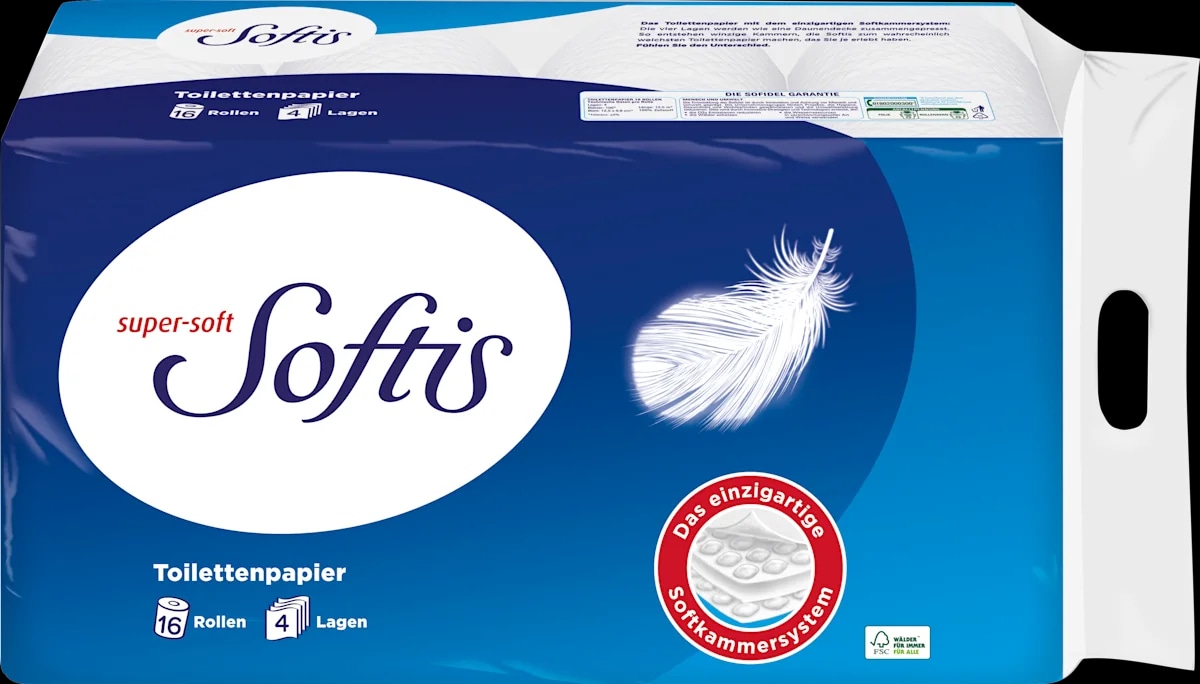 Softis Toilettenpapier 16 x 100 Blatt Angebot bei MPREIS