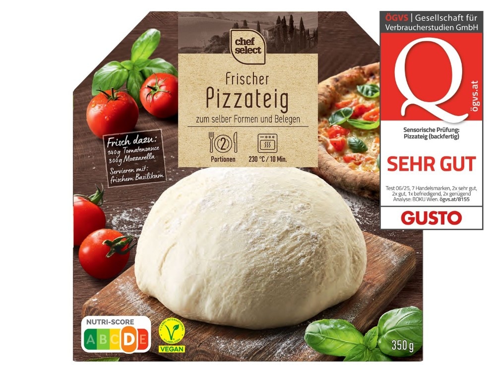 CHEF SELECT Frischer Pizzateig 350 g Angebot bei Lidl