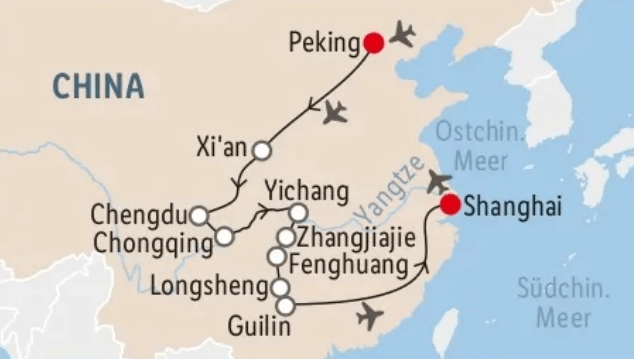 China Rundreise & Yangtze-Kreuzfahrt 19 Tage Angebot bei Lidl Reisen
