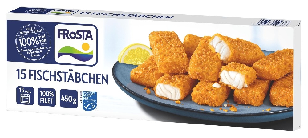 Frosta Fischstäbchen 15 Stück, je 450 g Angebot bei Norma