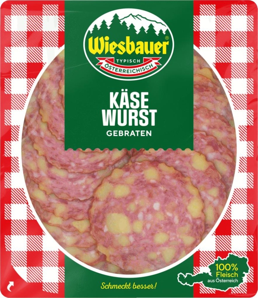 Wiesbauer Bergsteiger, Polnische Spezial, Beskada oder Käsewurst gebraten 80 g Angebot bei Billa