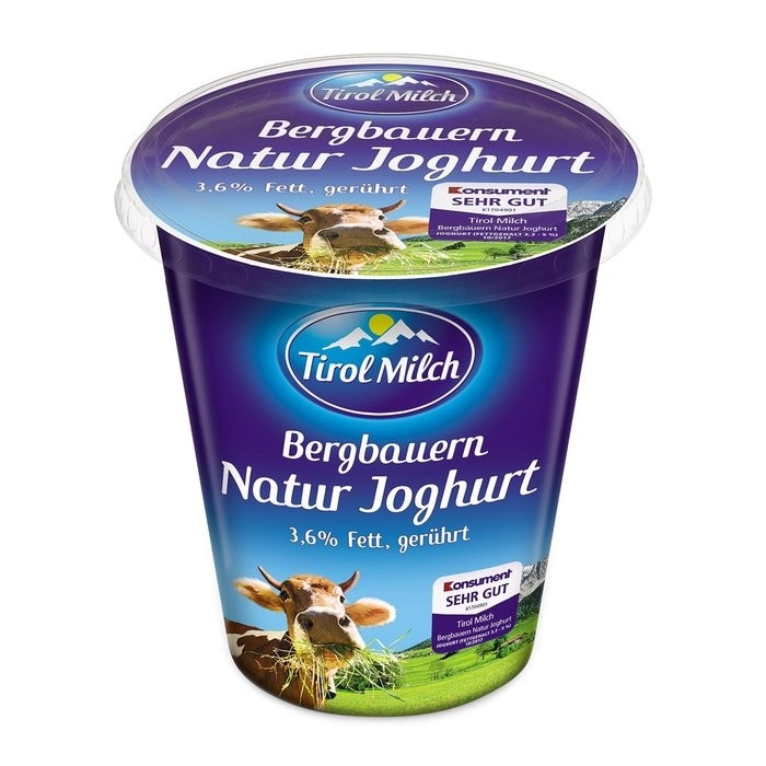 Bergbauern Naturjoghurt 250 g Tirol Milch Angebot bei MPREIS
