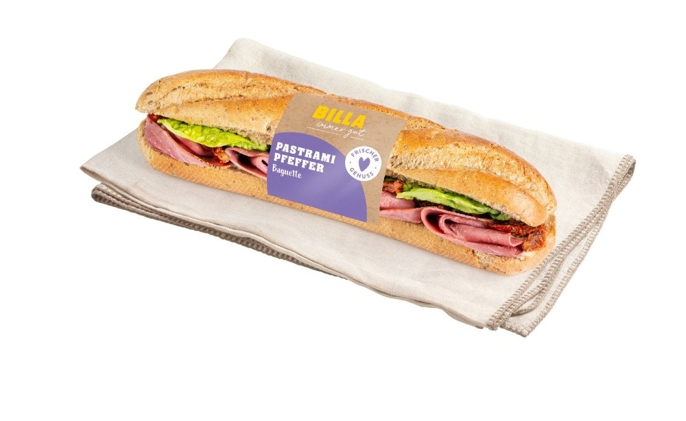 Baguette Pastrami-Pfeffer 200 g BILLA immer gut Angebot bei Billa