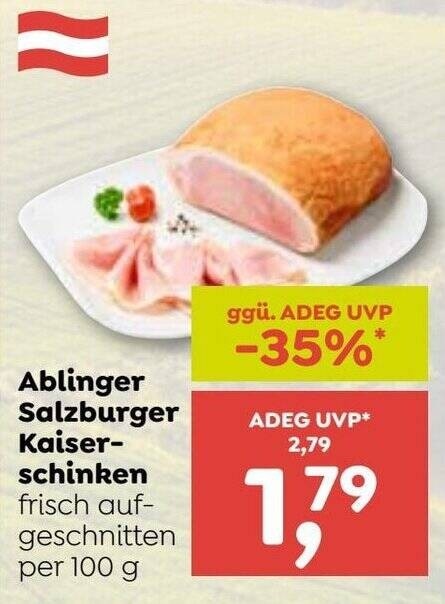 Ablinger Salzburger Kaiserschinken Angebot bei Adeg
